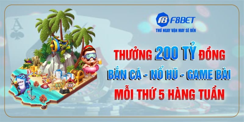 Thưởng cược hợp lệ mỗi thứ 5 hàng tuần cho bet thủ